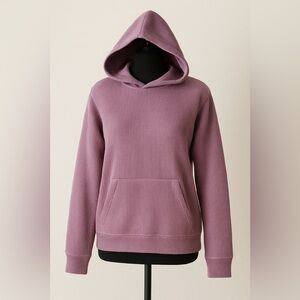 ✨ Negative Space Ribbed Hoodie | Lavender Purple | Size Medium